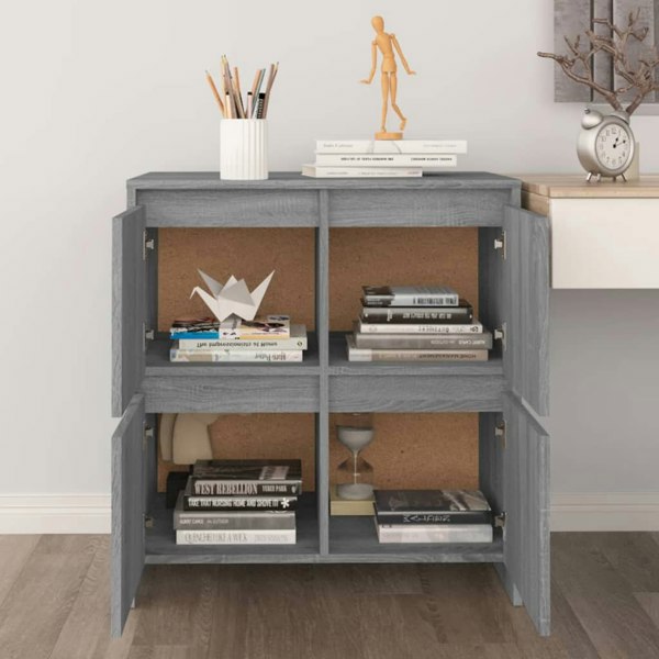 Berkfield Sideboard Grey Sonoma 70x41x75 cm Engineered Wood