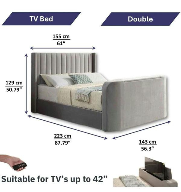 Paradise Beds Luxury  pannel TV Bed