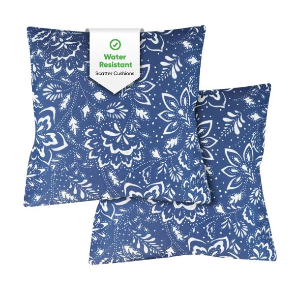 Gardenwize Pair of Outdoor Scatter Cushions – Hampton Design