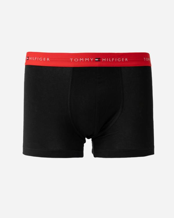 Tommy Hilfiger Logo Waistband Mens Trunks in Red