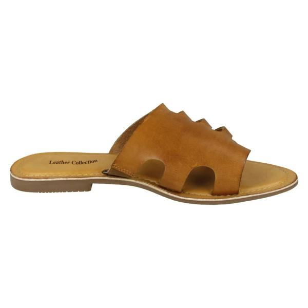 Leather Collection Ladies Leather Collection Flat Strappy Sandals F00125