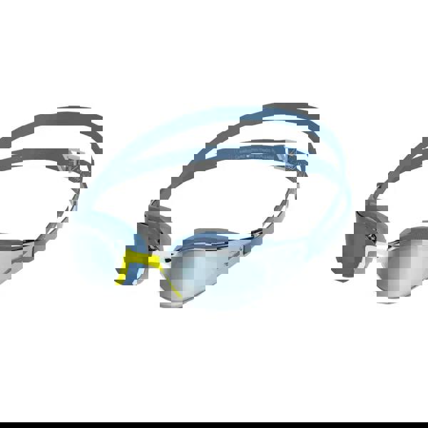 Speedo Fastskin Hyper Elite mirror swim goggles in silver black yellow