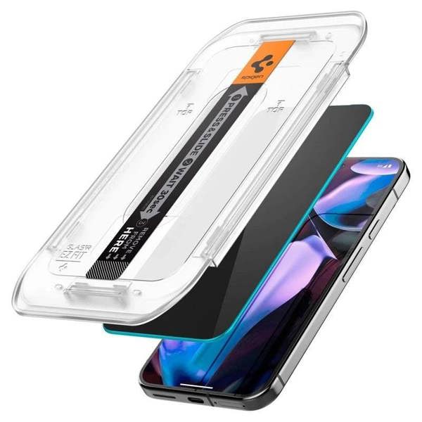 Spigen Glastr EZ Fit Privacy Film Screen Protector 2 Pack for Google Pixel 9/9 Pro/10/10 Pro 6.3" - AGL09312