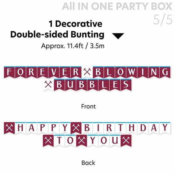 Unbranded West Ham United FC All in One Party Box Set, Kitchen Accessories, Sports, Gift