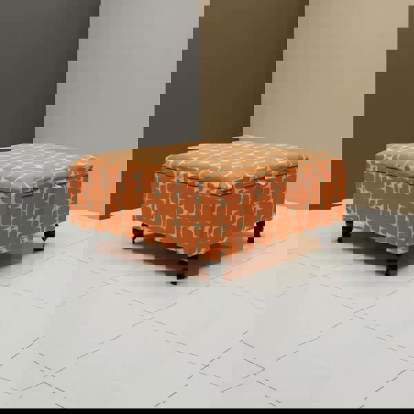 Artisan Crafted ottoman Square Pouffe with Wooden Legs – Refined Storage & Versatile Living - ISTOOLS