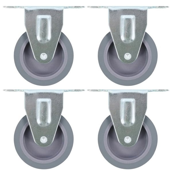 Berkfield 8 pcs Fixed Casters 75 mm