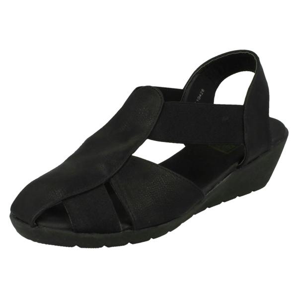 Down to Earth Ladies Casual Down To Earth Sling Back Wedge Sandal