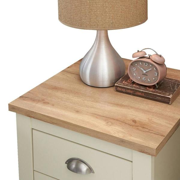 Timber Art Design Lisbon 2 Drawer Bedside Cabinet Bedroom Furniture Nightstand Table