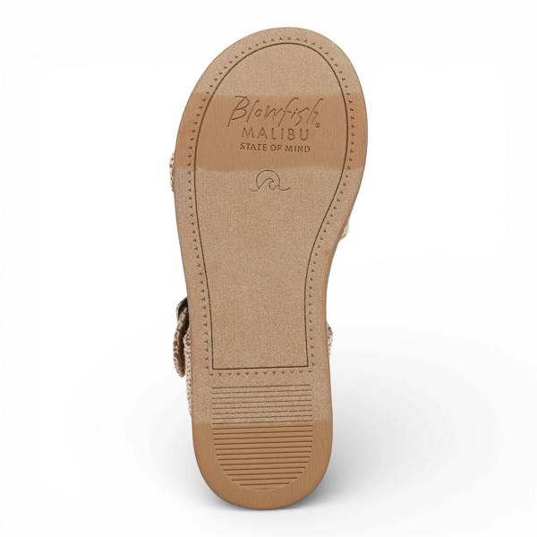 Blowfish Malibu Magical- Women's Beige Faux Leather Platform Sandals