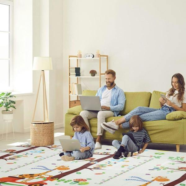 HYGRAD BUILT TO SURVIVE HYGRAD Toddler Floor Play Mat 2 Side Baby Play Mat Reversible Large Soft Gym Plat Mat Crawl Mat for Toddlers