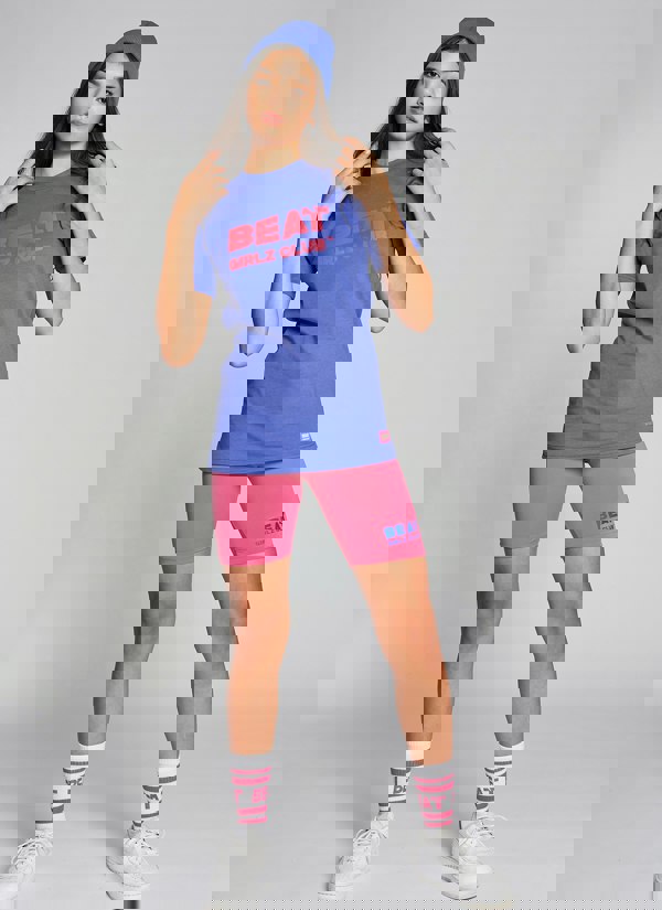 Beat Girlz Club Two Pack Flip Cycle Short - Hot Pink/Purple