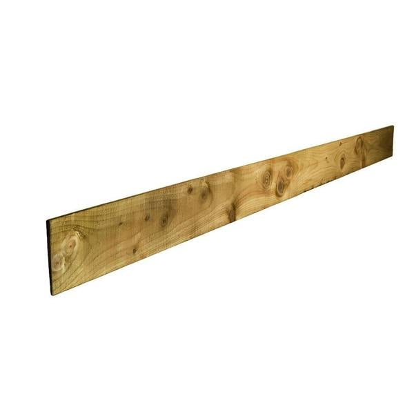 Snowdon Timber Pressure Treated Timber Feather Edge Fence Board (T) 11mm (W) 150mm (L) 2.4m - Pack of 12