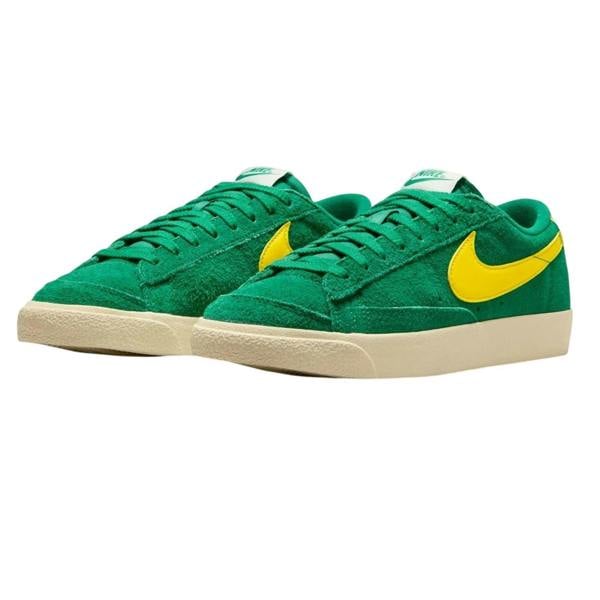 Nike Womens/Ladies Blazer Jumbo Suede Trainers - Green/Yellow/White - 