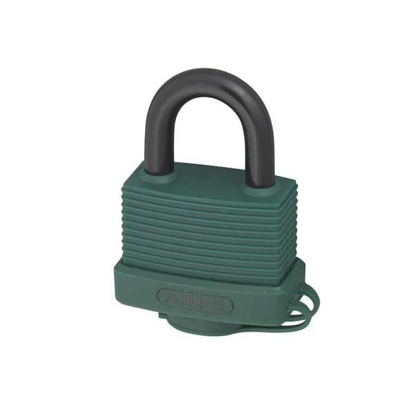 Abus Mechanical 70al Series Aluminium Padlock - Green - 45mm Green Keyed Alike 6401 - 