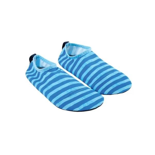 Zoggs nautical stripes kids blue anti-slip pool socks