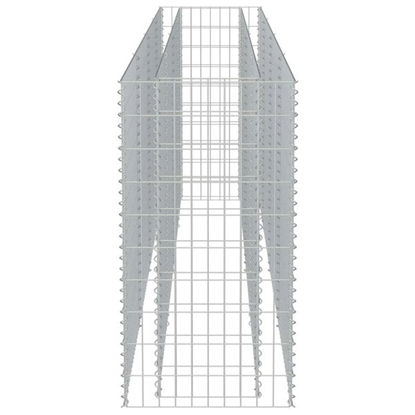 Berkfield Gabion Raised Bed Galvanised Steel 360x50x100 cm