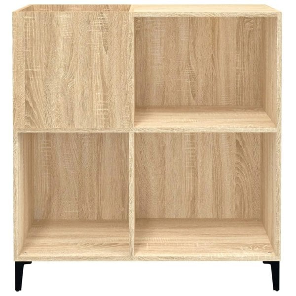Berkfield Record Cabinet Sonoma Oak 84.5x38x89 cm Engineered Wood