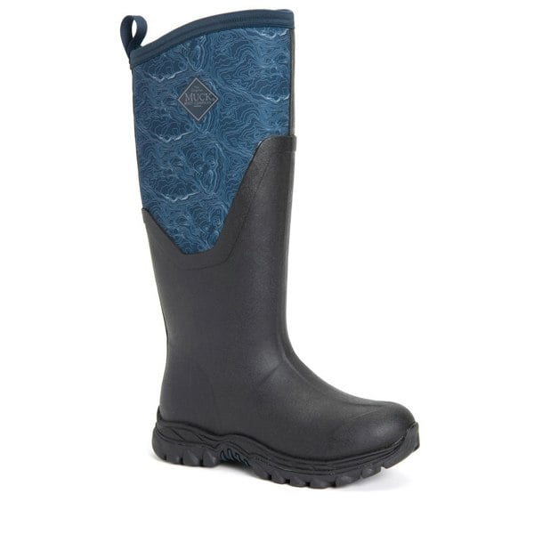 Muck Boots Women's Arctic Sport Tall Pull On Wellie Boots - Black/Navy