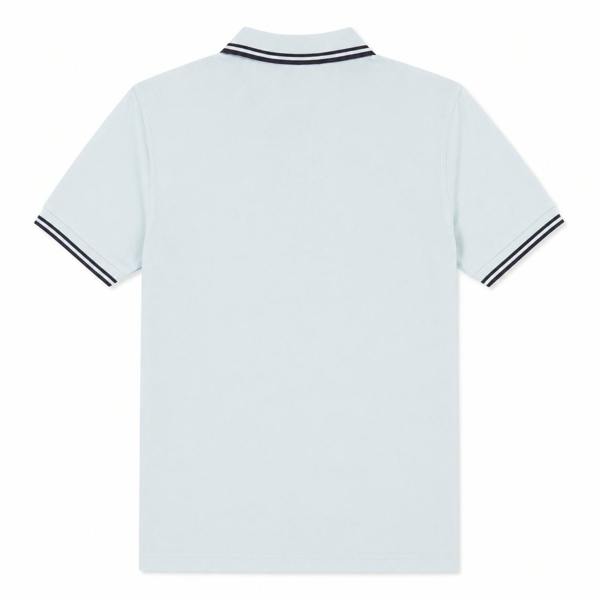 Fred Perry Twin Tipped Polo Shirt Light Ice/Anchor Grey/Anchor Grey