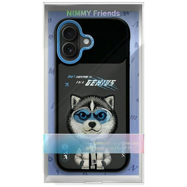 Nimmy Friends Nimmy Cool & Cute 2.0 Husky Case with MagSafe for iPhone 17 6.3" Grey Blue - N-KMLL-IP17-017-A