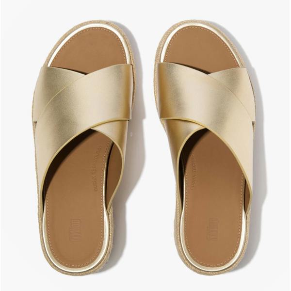 FitFlop FitFlop PLATFFORMS ESPADRILLES Womens Mules Sandals Platino