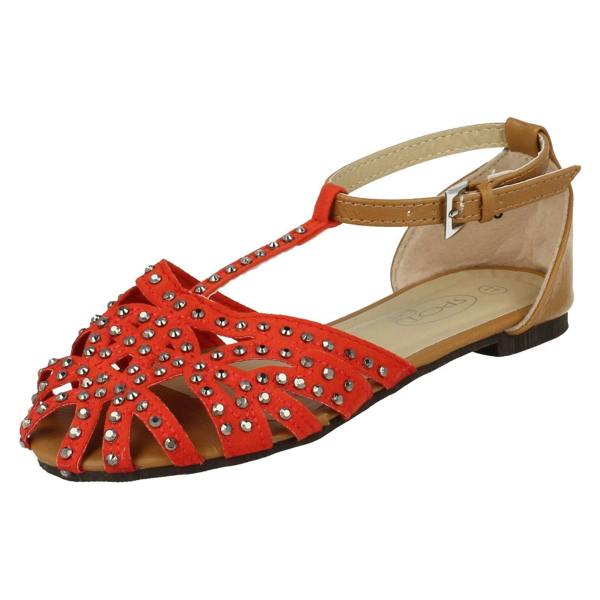 Spot On Girls Spot On T-Bar Diamante Sandals