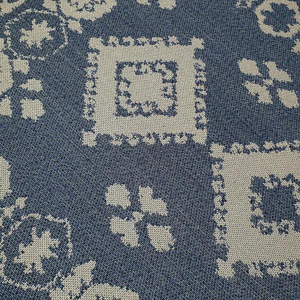 Navy Blue Rug 100% Cotton Washable Rugs Runners Moroccan Pattern Flat Weave Area Mat Large Small