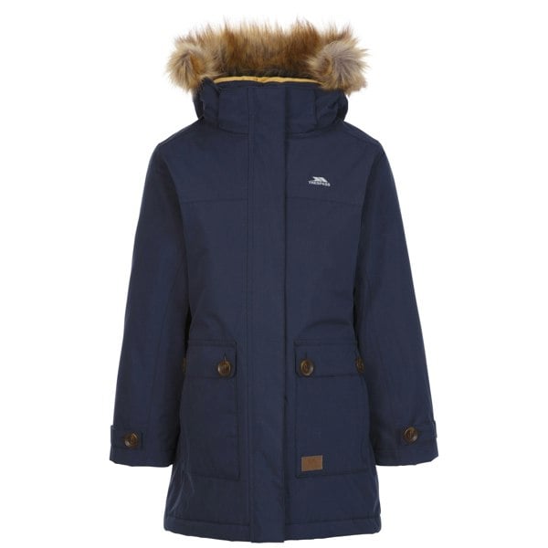 Trespass Girls Rhoda Waterproof Jacket - Navy