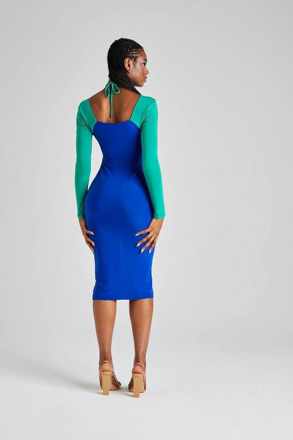 Urban Bliss Multi Colour Block Midi Dress
