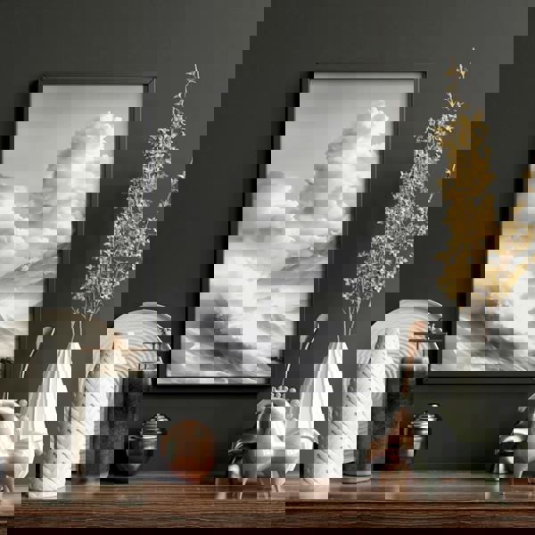 Modern Living Room Wall Decor | Set of 3 Asian Inspired Wall art Prints