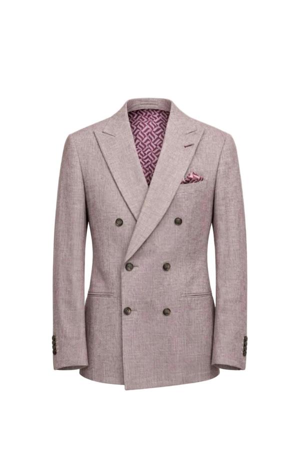Harry Brown London Giacomo Slim Fit Double Breasted Suit Jacket