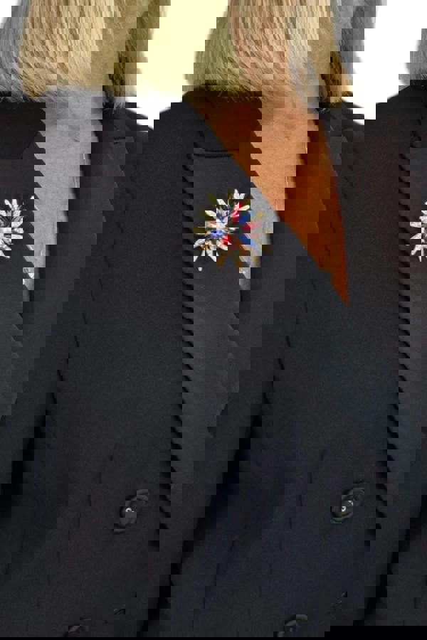 Paulo Due Diamante Daisy Style Flower Brooch