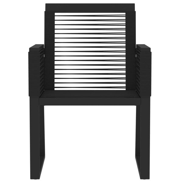 Berkfield 5 Piece Garden Dining Set Black