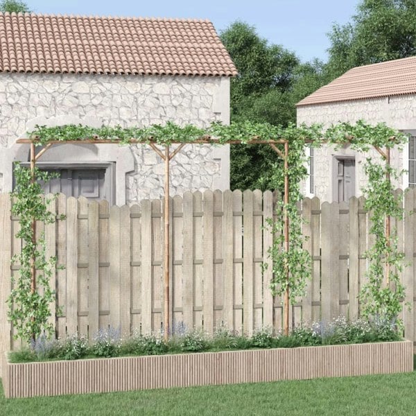 Berkfield Pergola Bamboo 385x40x205 cm