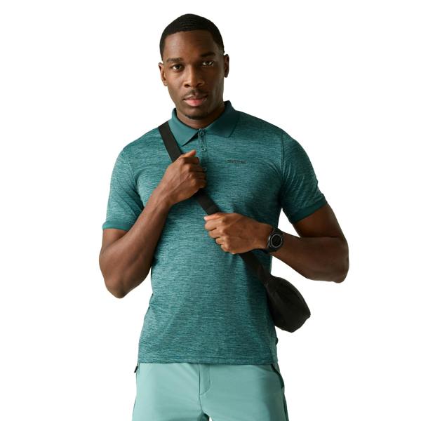 Regatta Mens Remex II Jersey Polo Shirt - Artichoke - 