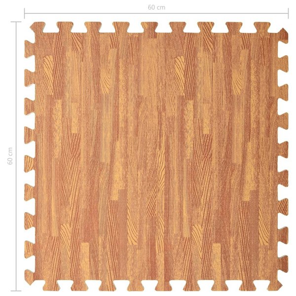 Berkfield Floor Mats 6 pcs Wood Grain 2.16 _�Š__�� EVA Foam