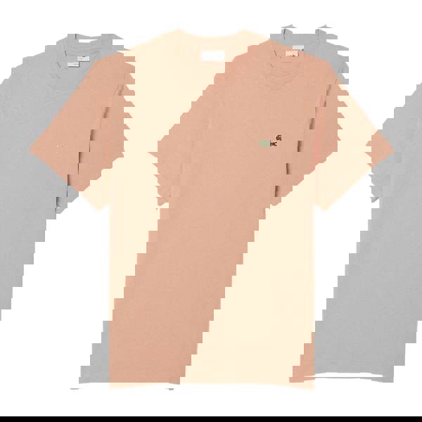 Lacoste Mens Cotton T-Shirt - Orange - 