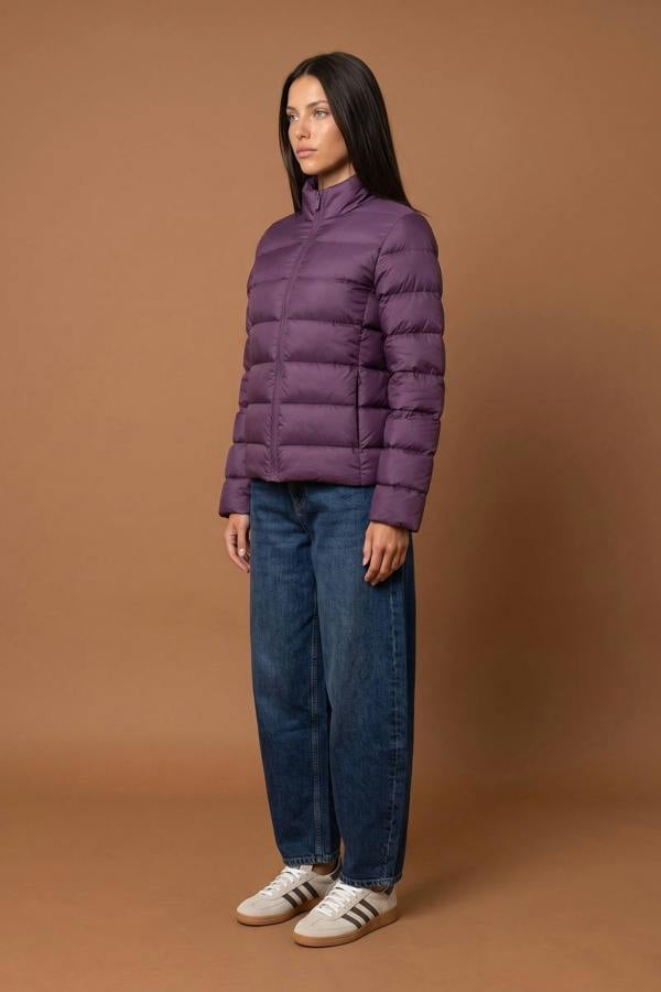 Urban Bliss Compact Puffer Jacket Plum