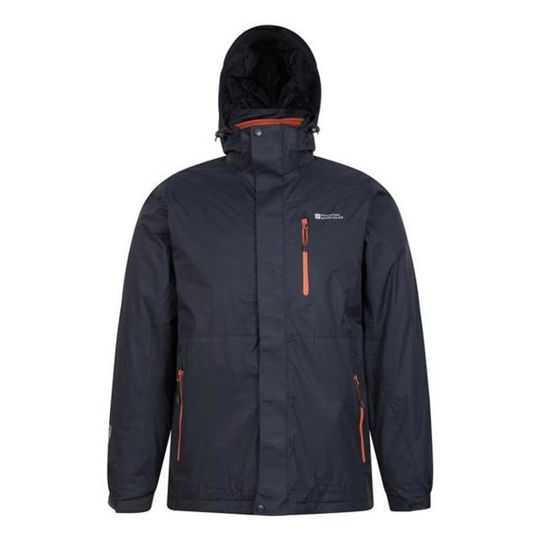 Mountain Warehouse Mens Bracken Extreme 3 in 1 Waterproof Jacket - Dark Blue - 
