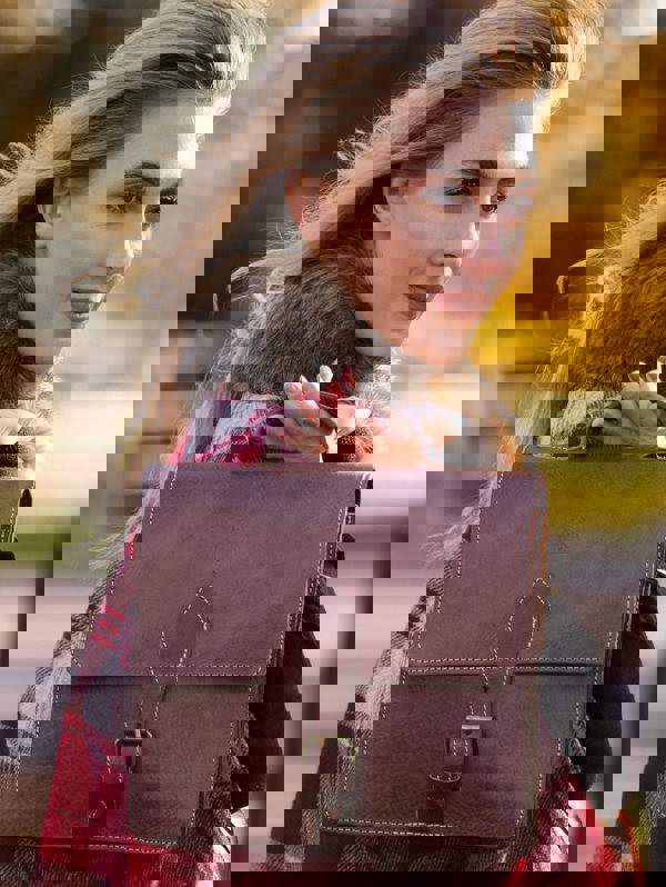 Berber Leather The Casablanca Mini Satchel in Dark Brown