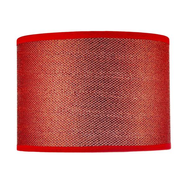 Modern and Designer Mini Diamond Red Glitter Fabric Round Lamp Shade Image 4