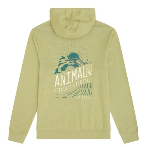 Animal Mens River Established Padstow Hoodie - Green
