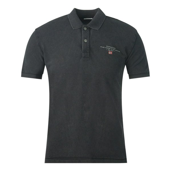 Napapijri Elbas 4 Logo Polo Shirt - Black