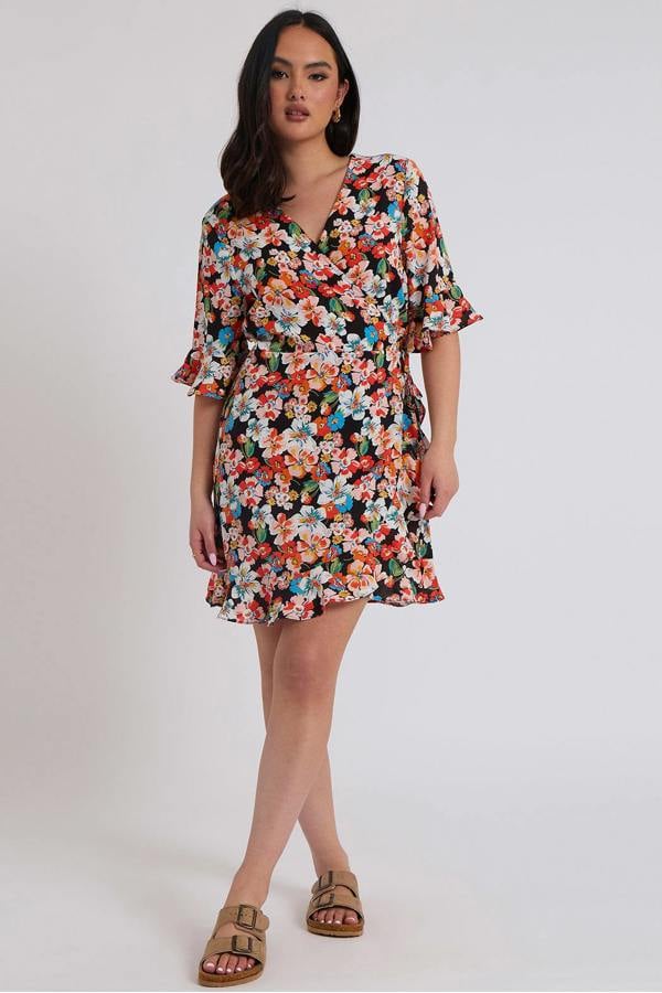 Urban Bliss Bucks Floral Wrap Dress