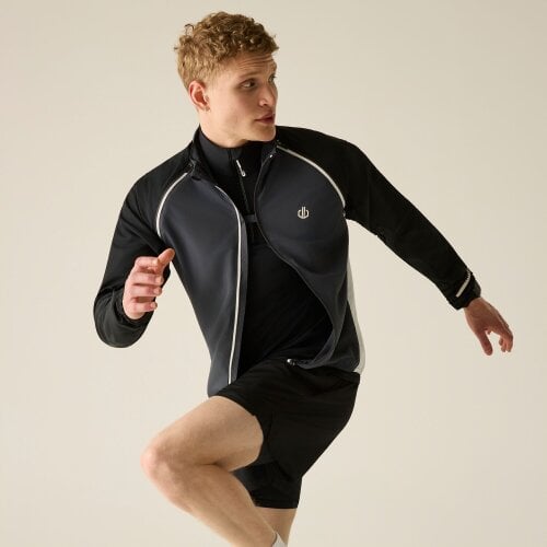 Dare 2B Mens Oxidate Windshell Jacket - Black/Ebony