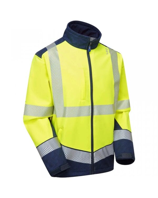 Leo Workwear Bowden EcoViz Softshell Jacket