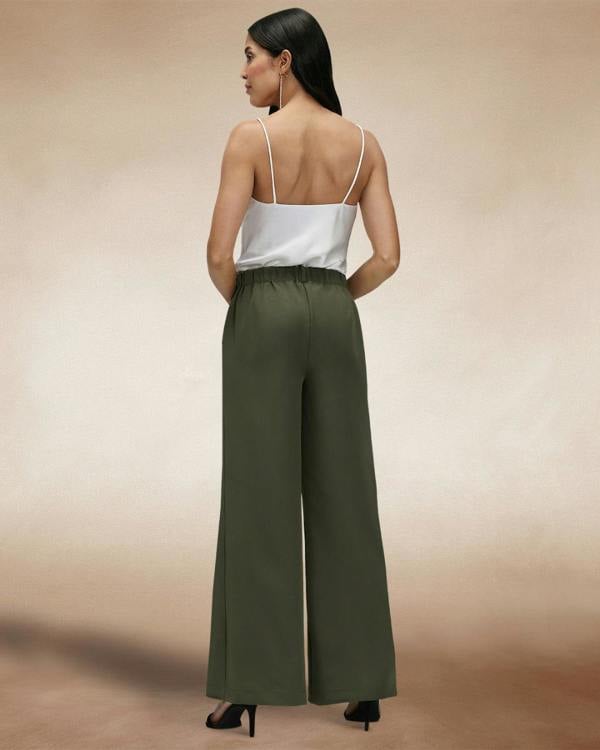 HotSquash Utility Style Wide Leg Trousers