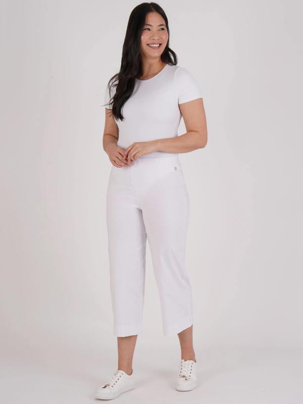 PennyPlain Wide Leg Bengaline - White