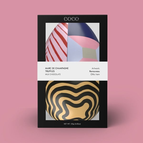 COCO Marc de Champagne Truffle Egg Tin