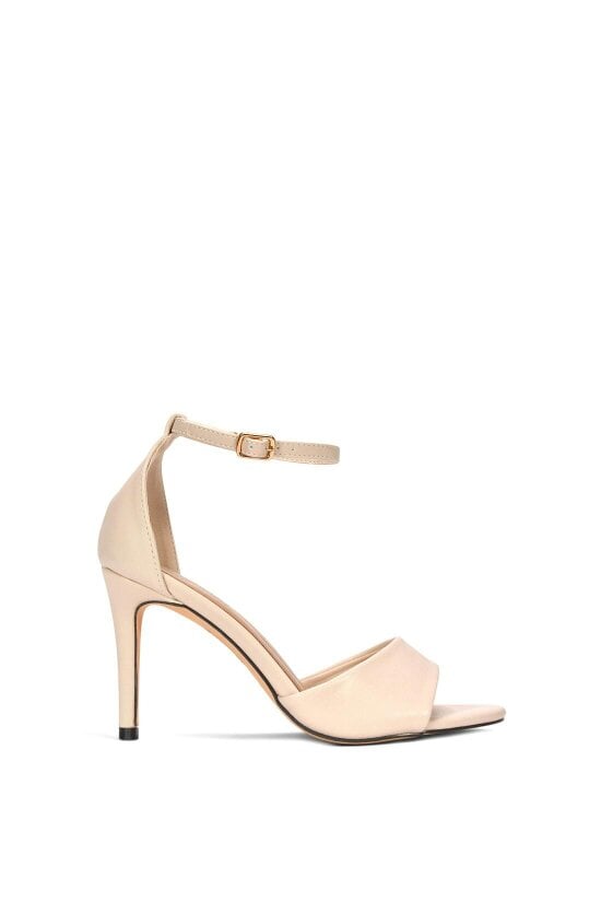 XY LONDON Stiletto Heel Open Toe Sandals With Ankle Strap